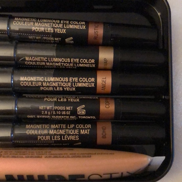 Nudestix Nude Gold 6PC Glam Palette Magnetic Eye and Lip Color Set Sealed NIB - Picture 2 of 16